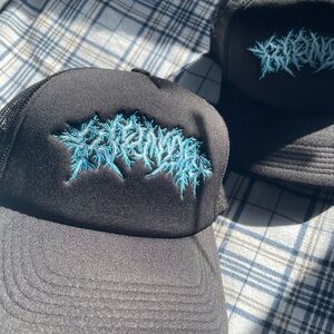 Ripndip Black Cap with Blue Logo